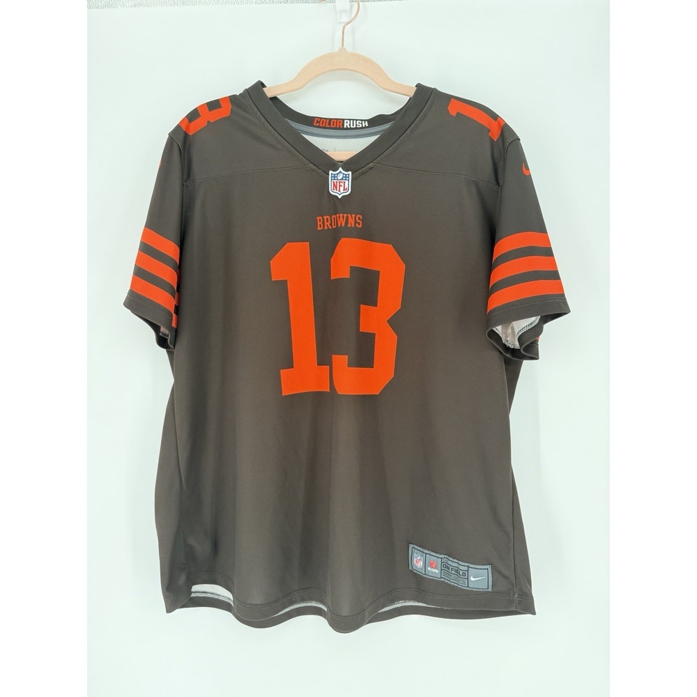 Nike NFL On-Field Odell Beckham Jr. #13 Cleveland Browns Color Rush Jersey XXL